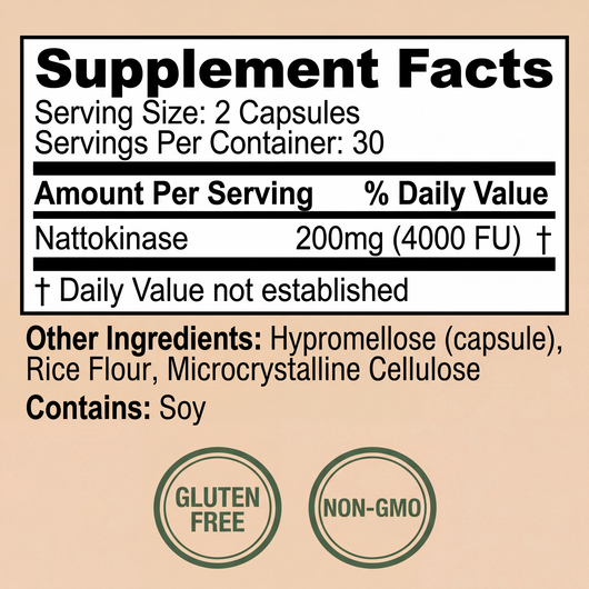 Natto Zen Nattokinase Circulation Formula